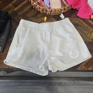 PINK Victoria's Secret Heather Gray High-Waist Lounge Shorts